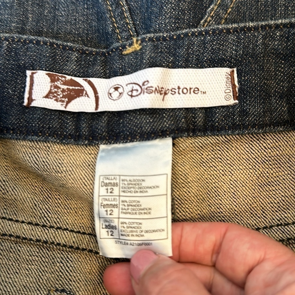 Disney Denim Mini Skirt with Tinker Bell - Picture 5 of 6